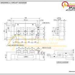 آی جی بی تی دوبل 600 آمپر 1200 ولت CM600DU-24NF میتسوبیشی MITSUBISHI آی جی بی تی دوبل 600 آمپر 1200 ولت CM600DU-24NF میتسوبیشی MITSUBISHI