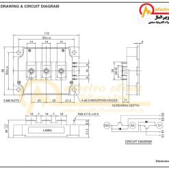 آی جی بی تی 300 آمپر، 1200 ولت CM300DY-24A میتسوبیشی MITSUBISHI