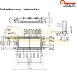 آی جی بی تی هفت تایی 40 آمپر 1200 ولت BSM25GP120 INFINEON اینفنیون 2 FP25R12KT3 INFINEON