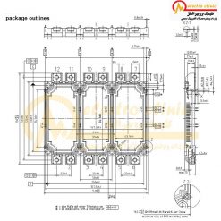آی جی بی تی شش تایی 225 آمپر 1200 ولت INFINEON FS225R12KE3 اینفنیون آی جی بی تی شش تایی 225 آمپر 1200 ولت INFINEON FS225R12KE3 اینفنیون
