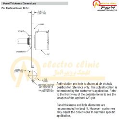 ولوم 3590 ده دور 100 کیلو اهم (100KΩ) BOURNS 5 3590S diemeter