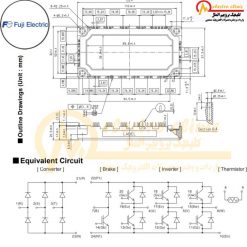آی جی بی تی هفت تایی 100 آمپر 1200 ولت فوجی الکتریک 7MBR100U4B120-50 2 آی جی بی تی 7MBR35VB120-50 7MBR50VB120-50 7MBR75VB060-50 7MBR75VB120-50 7MBR100VB060-50 ساخت شرکت  فوجی الکتریک (Fuji Electric) ژاپن