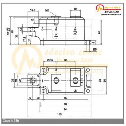 دیود دوبل SKKD 260/16 ساخت شرکت سمیکرون (SEMIKRON) آلمان