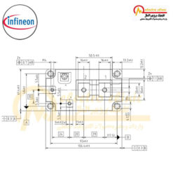 آی جی بی تی تک 600 آمپر 1200 ولت FZ600R12KE4 اینفنیون INFINEON 3 آی جی بی تی تک 400 آمپر 1200 ولت FZ400R12KE4 اینفنیون INFINEON