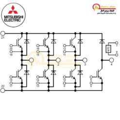 آی جی بی تی هفت تایی 100 آمپر 1200 ولت CM100RX-24S میتسوبیشی (MITSUBISHI) 2 آی جی بی تی هفت تایی 100 آمپر 1200 ولت CM100RX-24T میتسوبیشی (MITSUBISHI)